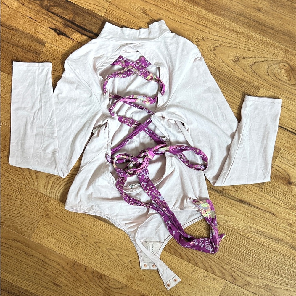 Intimately Free People Straps in the Back Bodysuit NWOT size L